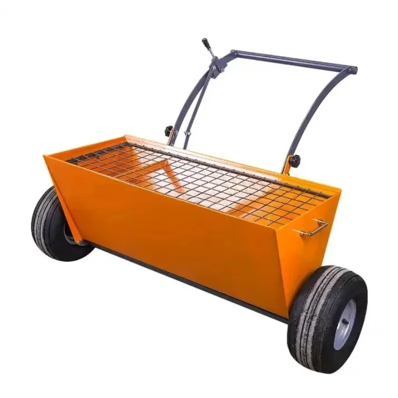 Hand Push Carborundum Spreader Emery Sand Spreading Paver For Concrete Floor Construction Surface Finishing Work