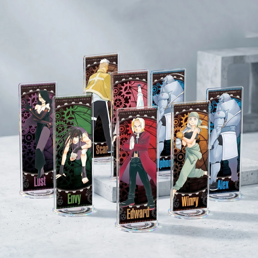 Fullmetal Alchemist X Yomi No Tsugai Acrylic Stand Keychain Custom Edward Asa Gear Card Anime Decor Gift