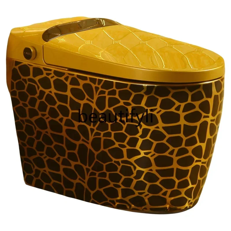 P New black and gold smart toilet siphon luxury new Chinese retro pumping personalized creativity
