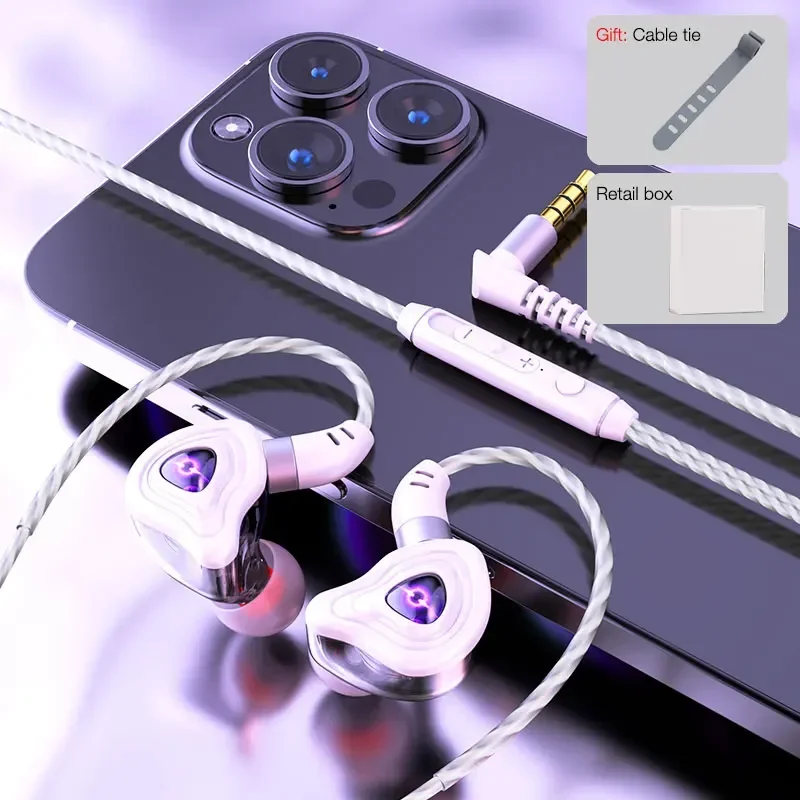Eardeco 3,5mm kabel gebundene Kopfhörer mit Mikrofon Gaming vol Steuerung kabel gebundener Kopfhörer Hifi-Kopfhörer Bass-Kopfhörer-Headset mit Mikrofon