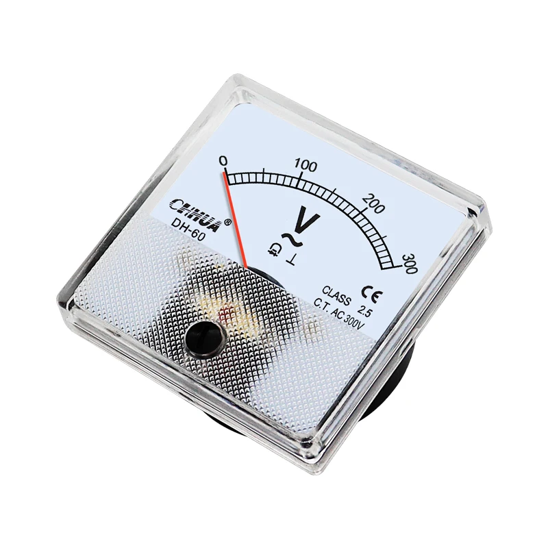 DH-60 AC Analog Voltmeter 5V10V15V20V30V50V100V150V200V300V400V450V500V600V voltage meter manufacturers direct sales,