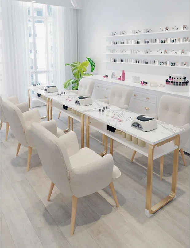 Manicure table economical imitation marble manicure table