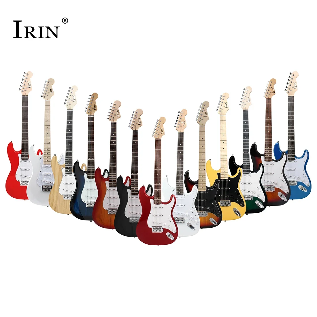 IRIN 39 Inch Electric Guitar 6 String 22 Frets Electroacoustic Guitar Basswood Body Professional Electric Guitar 11 Colors