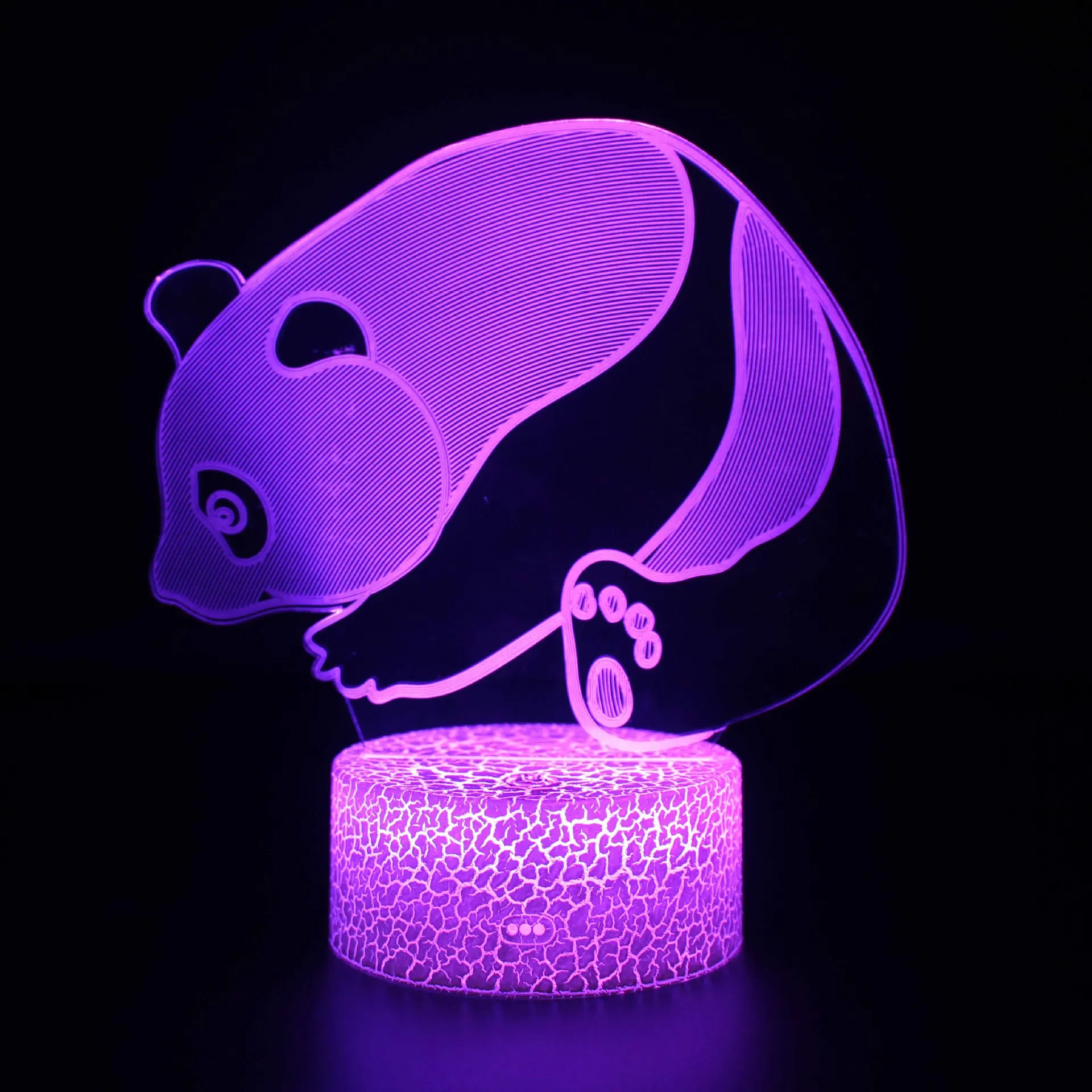 

Nighdn Optical Illusion 3D Panda Night Light 16 Colors Changing USB LED Table Desk Lamp Children Kids Christmas Brithday Gift