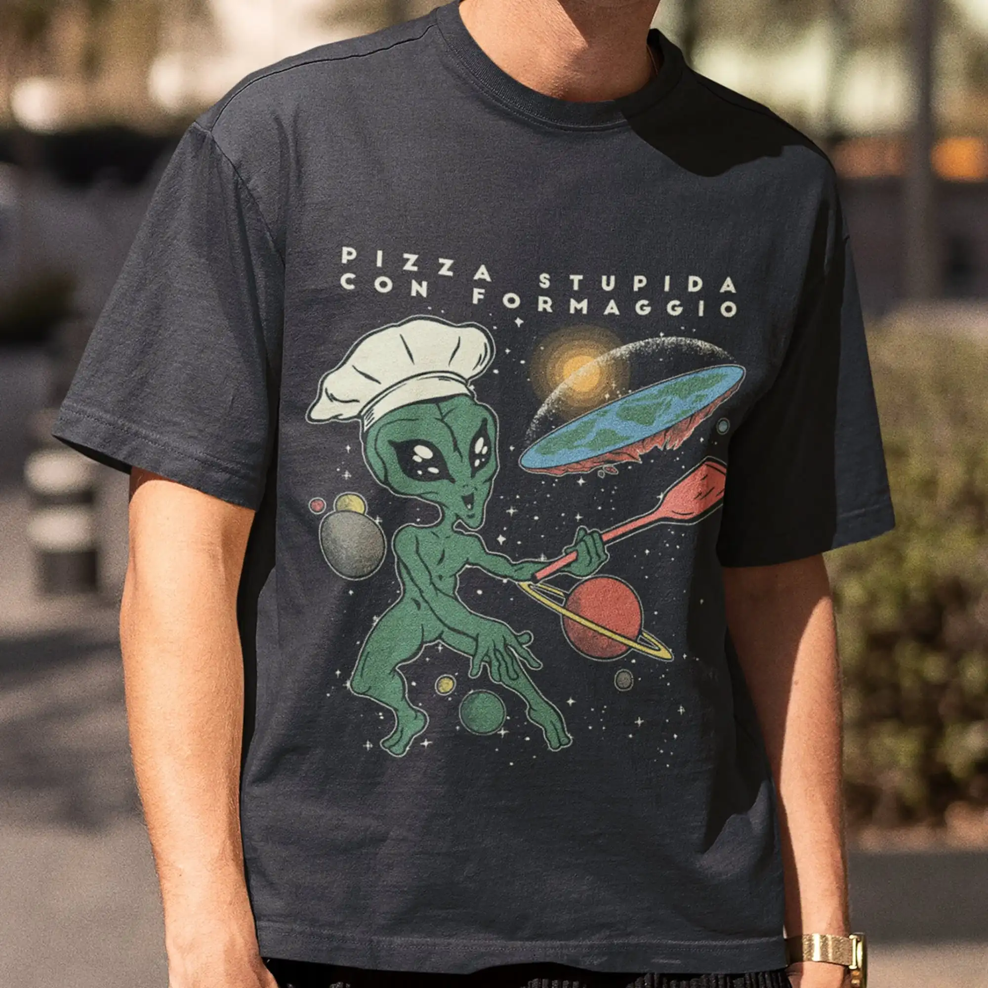 Alien Flat Earth T Shirt Unisex Lovers Gift For Girls And Boys