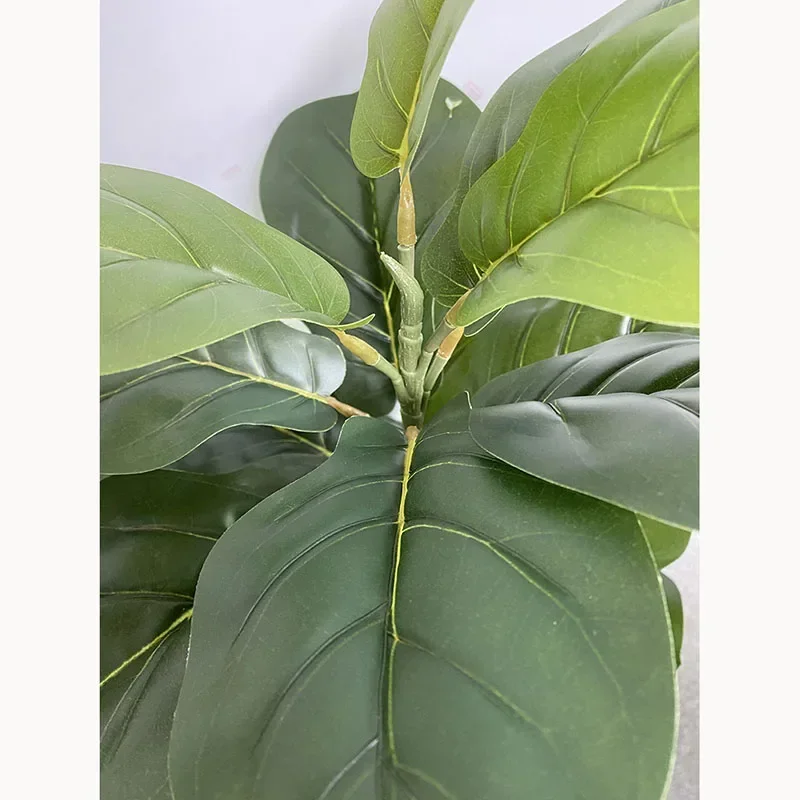 59in großen Ficus baum künstliche Pflanzen gefälschten Baum Kunststoff Banyan Blätter echte Berührung Banyan Baum Blätter für Home Office Shop Dekor – Detail 12