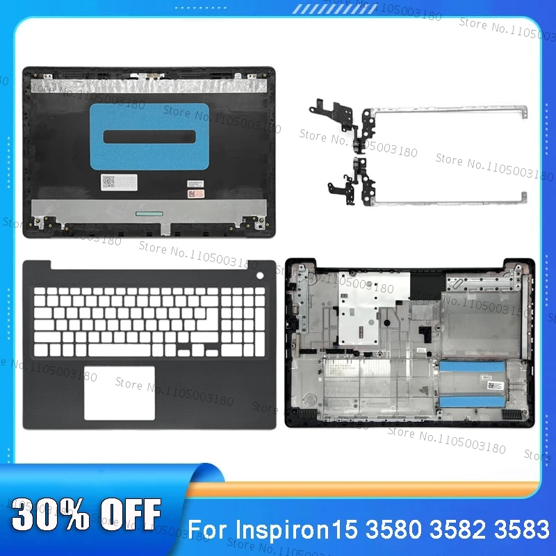 Para Dell Inspiron 15 3580 3582 3583 3585 cubierta trasera LCD para portátil/marco frontal/reposamanos/cubierta inferior/bisagras antena de repuesto