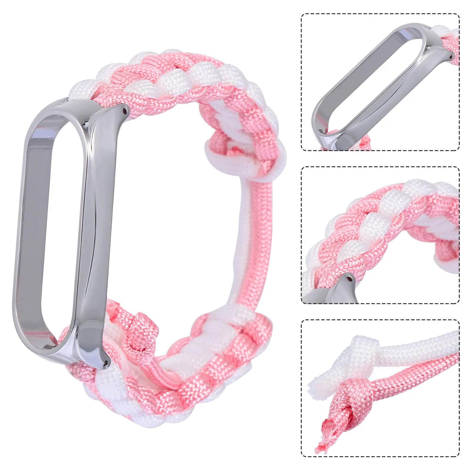 

Navy Blue Pattern Watch Band Adjustable Silicone Wristband For 5 Replacement Strap Fashion Sports Bracelet Smart