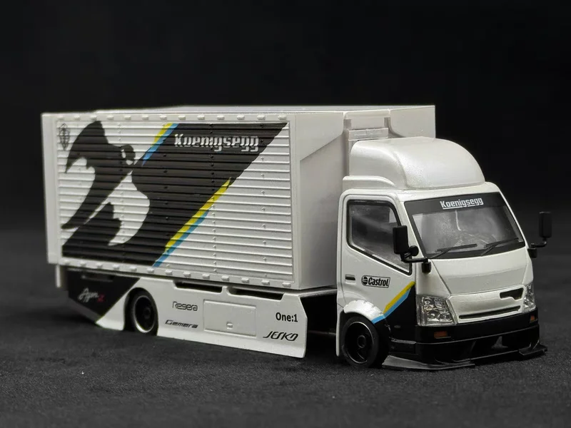 

Литой под давлением масштаб 1:64 MicroTurbo MT H300 прицеп Conissegg окрашенный сплав модель автомобиля Коллекционная игрушка в подарок сувенирный дисплей орнамент