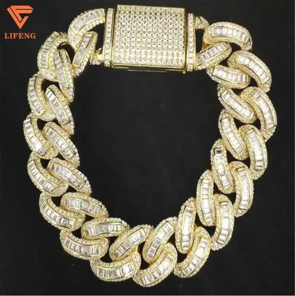 

Factory Price Trendy Style 925 Silver Delicate Rose Gold Silver Anchor Chain Moissanite Necklace Jewelry for Women