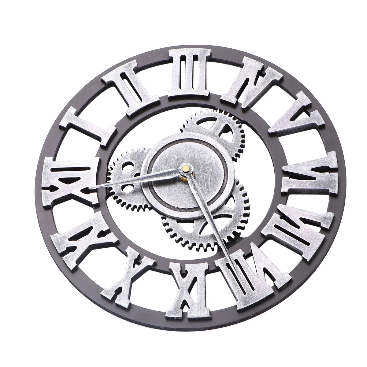 

Industrial Gear Clock Creative Hanging Retro Silent Mechanical Movement Bedroom Living Room Office Chic Wall Clock Decor