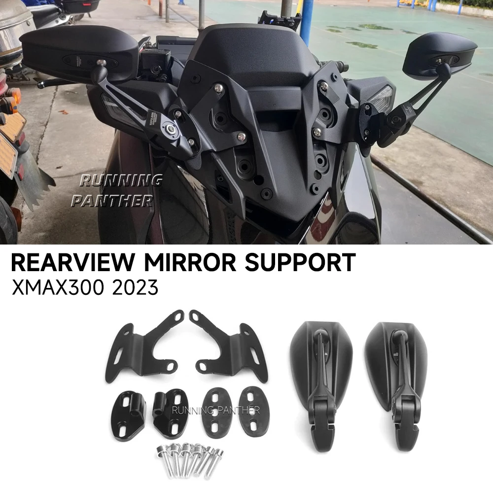 

Motorcycle Accessories Rearview Rear View Mirrors Glass Back Side Mirror Holder Bracket For Yamaha XMAX X-max 300 Xmax300 2023