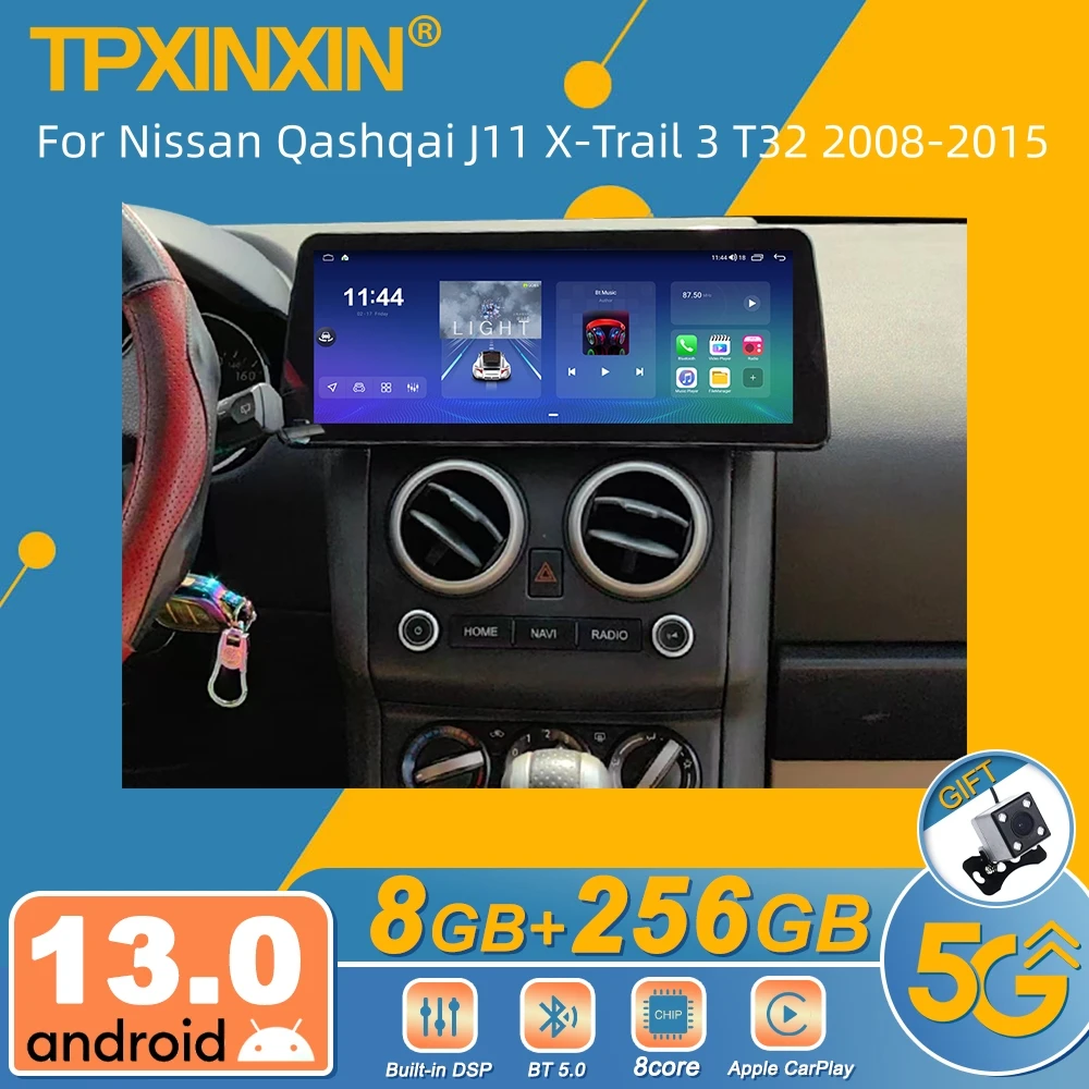 

Для Nissan Qashqai J11 X-Trail 3 T32 2008-2015 Android автомобильный радиоприемник мультимедийный видеоплеер Carplay авторадио стерео GPS Navi Head