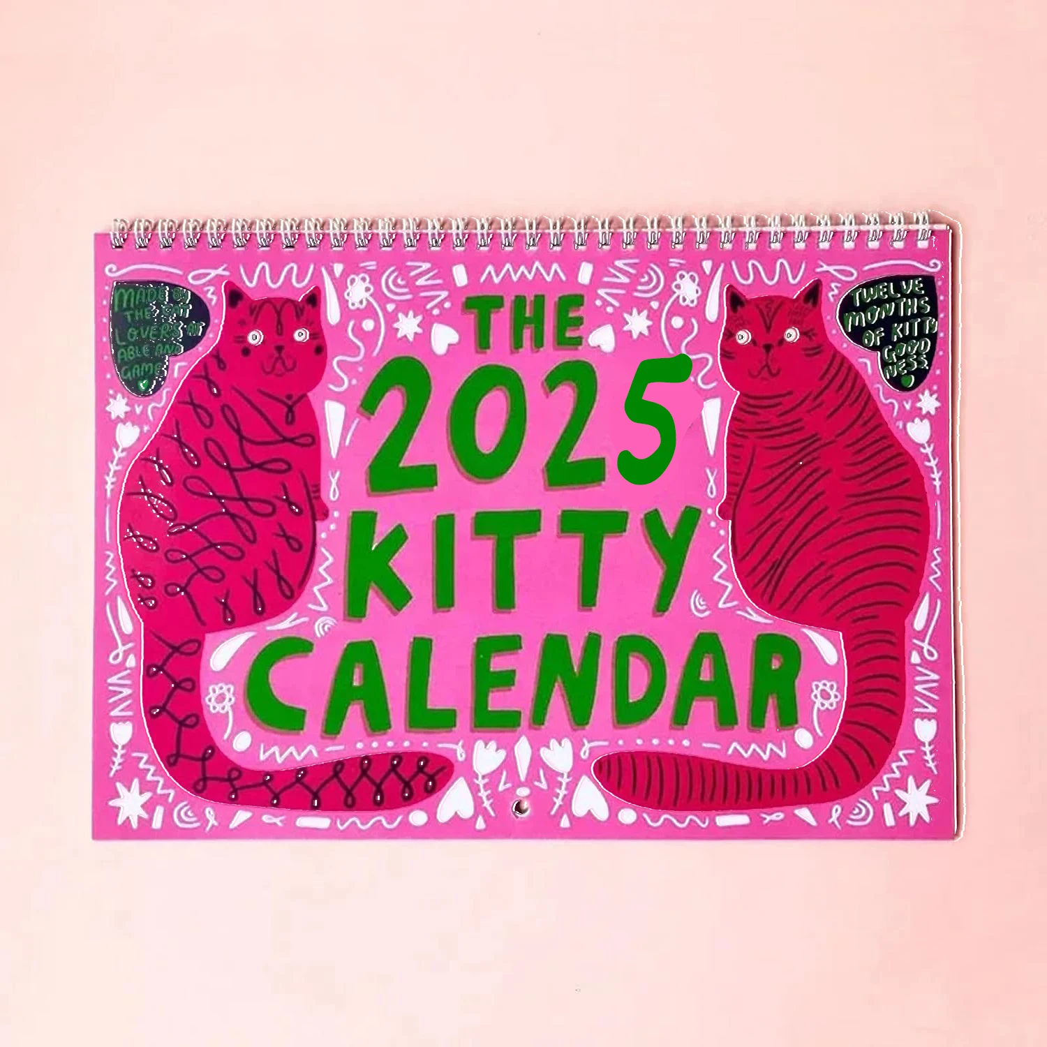 2025 Kitty Calendar Cute Cat Calendar Wall Calendar Wall Planner For Home Living Room Room Kitten Decorations