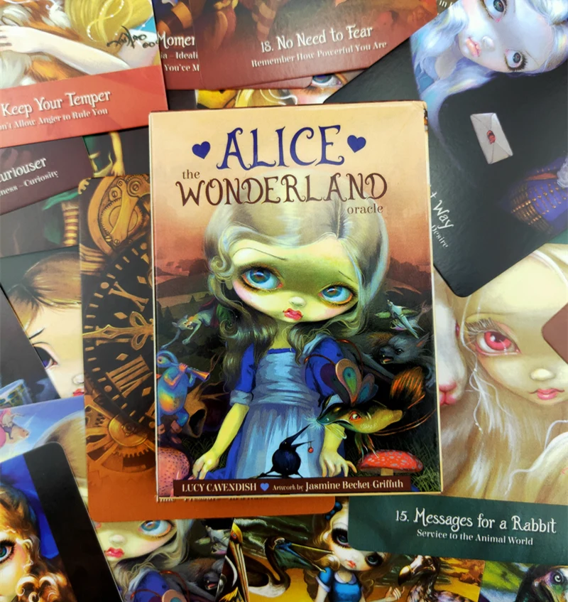 Tarot Karten Spaß Volle Englisch Version Tarot Deck Board Spiel für Alice die Wunderland Oracle