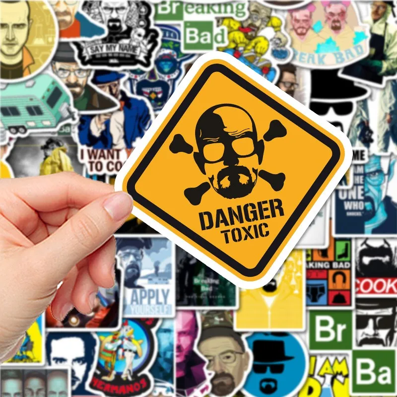 50pcs TV Show Breaking Bad Stickers for Laptop Skateboard Scrapbooking Waterproof Cool Graffiti Decal Sticker Kid DIY Toy view 4