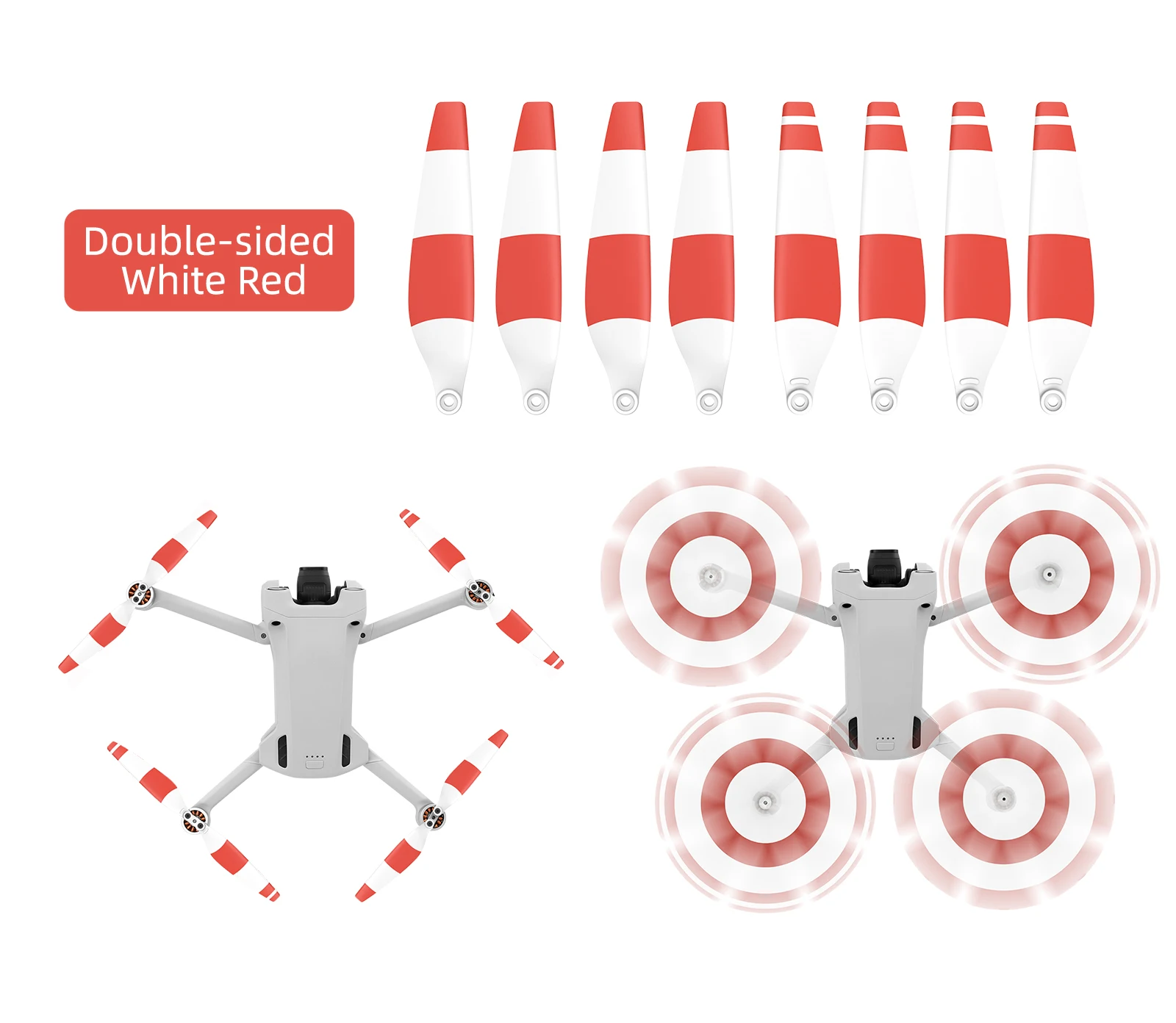 Dji Mini 3 Pro Accesorios 2 Pares De Hélices De Repuesto Para Dron Mini 3 Pro, Ligeras Y Con Alas Mini 4 Pro