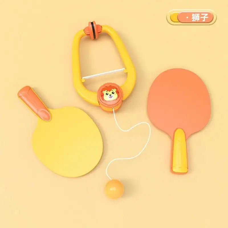 1 Set Table Tennis Toys Comfortable Grip Cute Swing Home With Racket Kid Table Tennis Toy BrainGame Entertainment Toy For Child