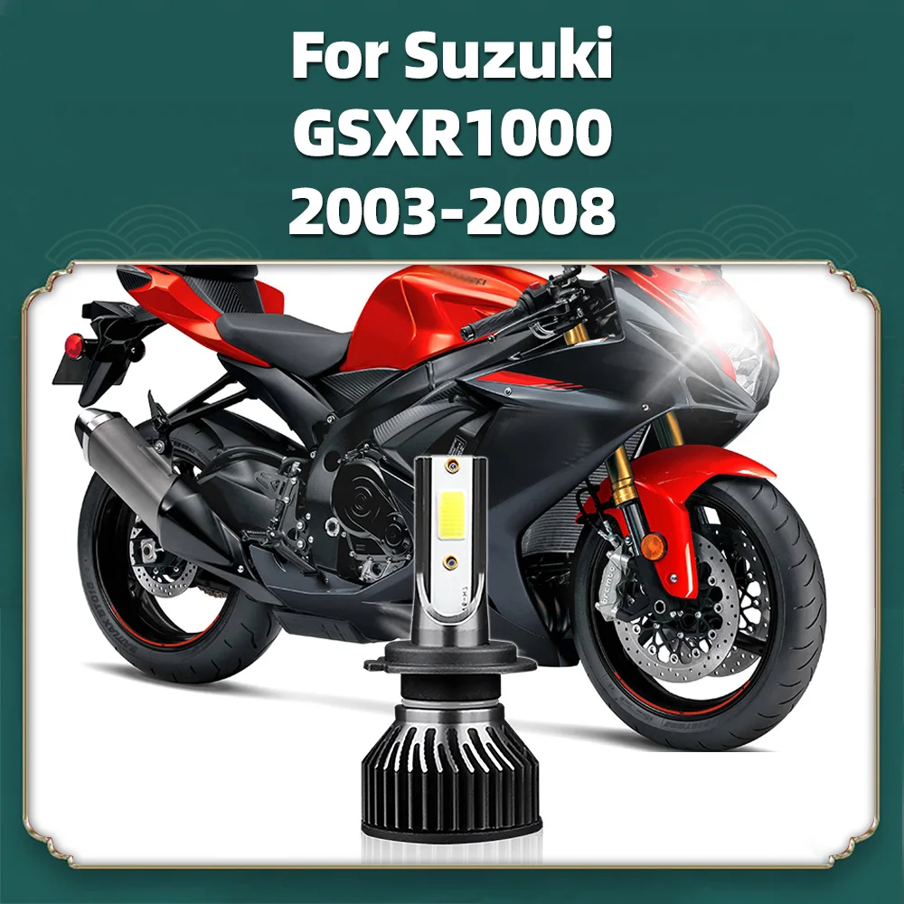 

1PC H7 LED Motorcycle Front Headlight Bulb 10000LM Super Bright High Low Beam For Suzuki GSXR1000 2003 2004 2005 2006 2007 2008