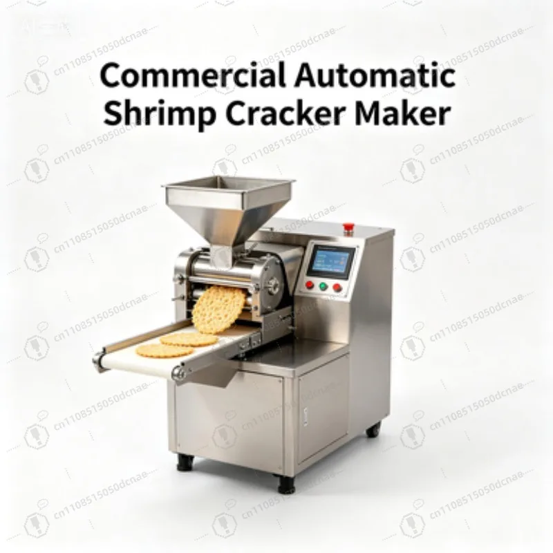 Automatic Non Fried Fresh Shrimp Crackers Machine Rice Cake Maker Commercial Baking Machine for Street Food