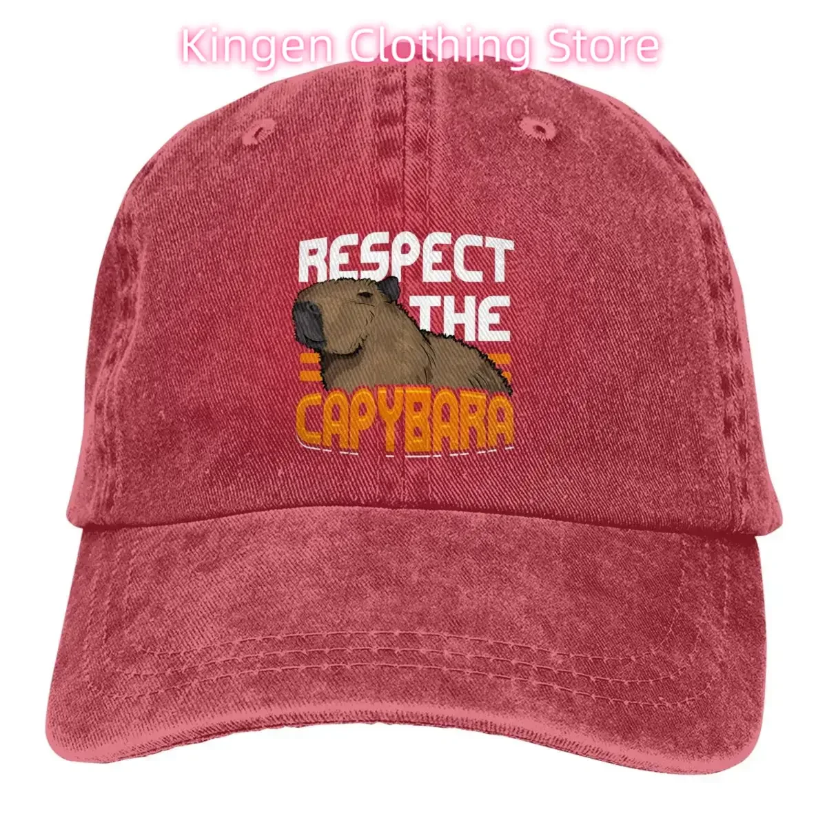 

Чистые цветные шляпы для папы Respect The Capybara, женская шляпа, солнцезащитный козырек, бейсболки, фуражка с изображением капибары и животного