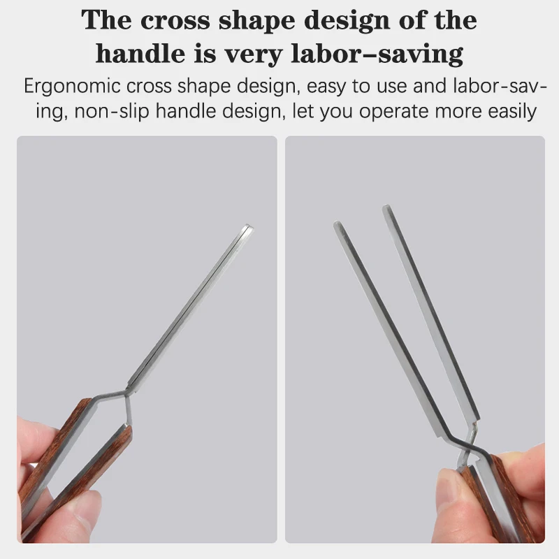 أدوات مانيكير احترافية ، مشبك مقبض خشبي ، بناء سريع ، ملقط تشكيل ، أداة فن الأظافر المتقاطعة ، تمديد جل