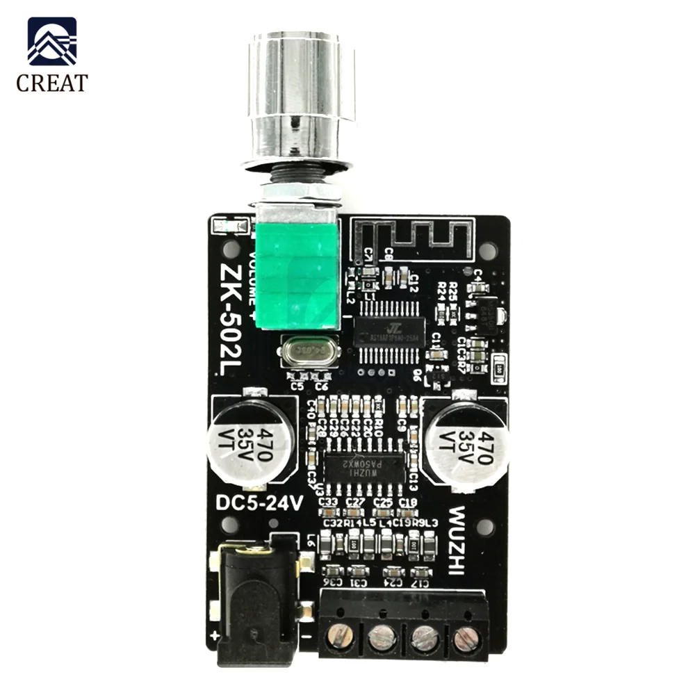 ZK-502L Audio Speakers DIY Bluetooth 5.0 High Power Digital Amplifier Stereo Board 50WX2 502L Bluetooth Amp Amplificador