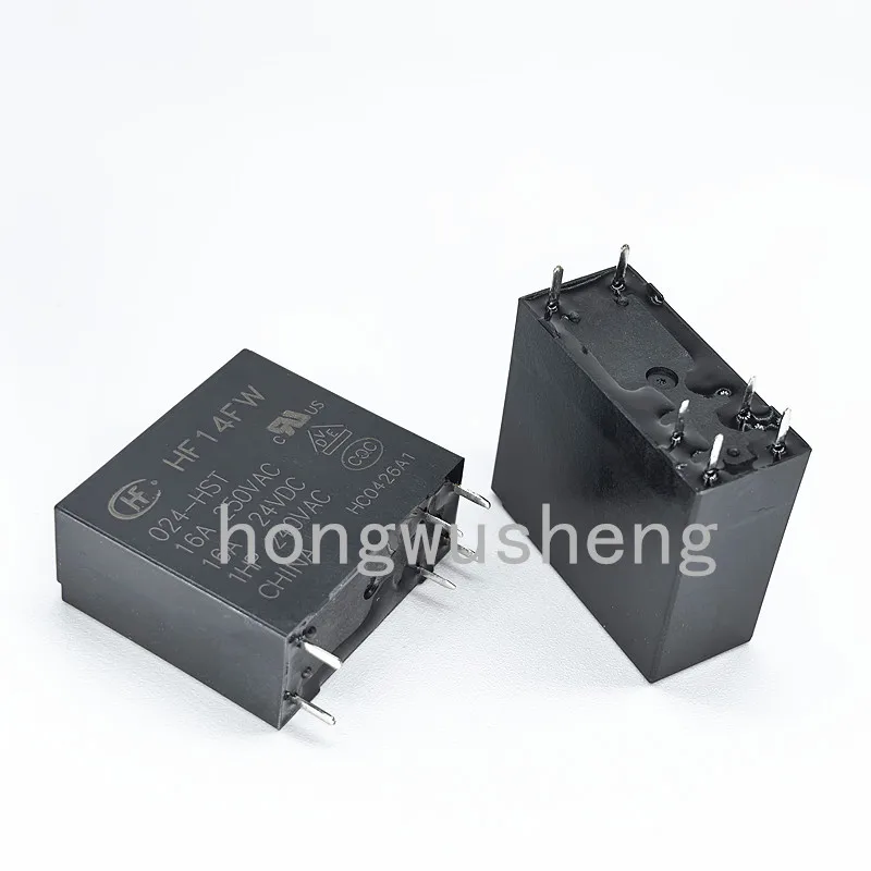 100% New 2pcs  HF14FW-024-HST  DC24V  relay  16A  6pins