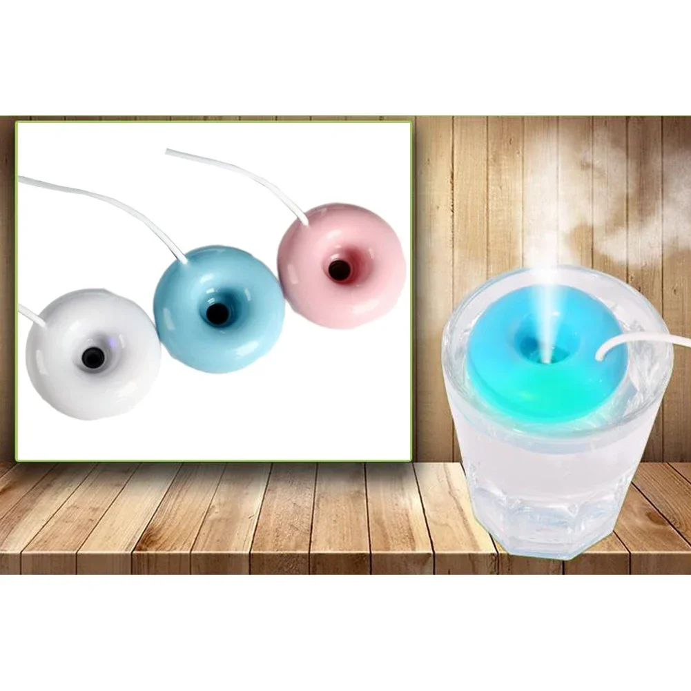 For Office For Power Bank USB Powered Humidifier Water Cut-off Protection Humidifier Color White, Pink, Blue Energy-saving