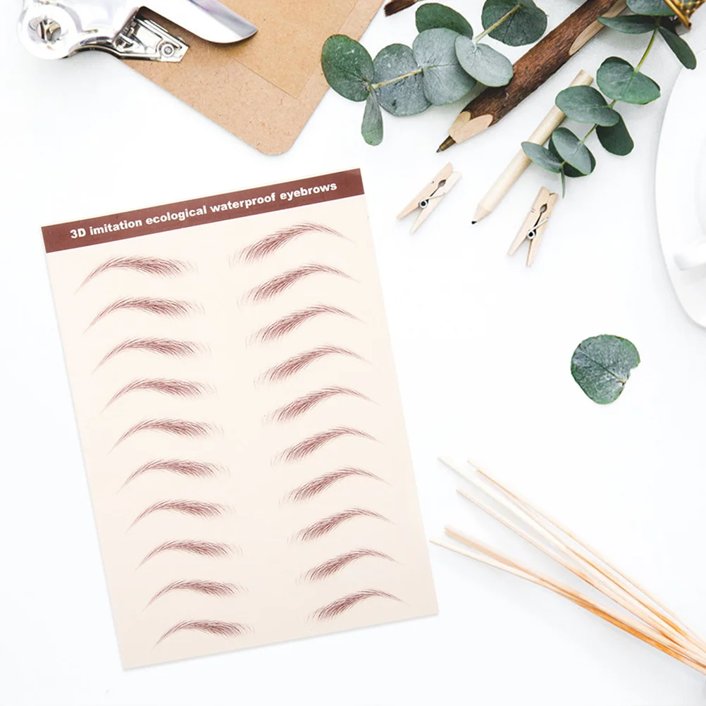 

Waterproof Eye Brow Stickers 3D Hair-Like Realistic Eyebrow Transfer Makeup Tool For Women Natural Design Sweatproof