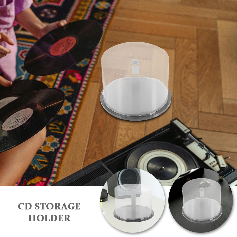 

empty dvd storage holder CD Empty Bucket Cases cd Storage Unit for Car cd storage box Dvd Spindle Cake Container cds organizer