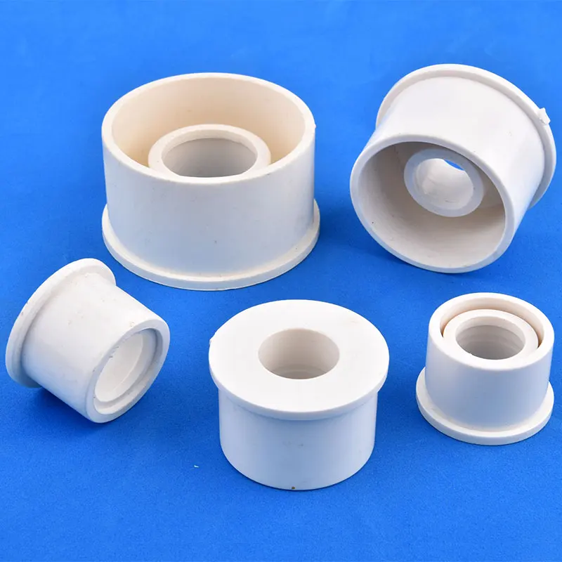 20 25 32 40 50 63mm White PVC Bushing Reducer Union Pipe Fittings Garden Irrigation Water Pipe Connector Aquarium Pipe Bushing