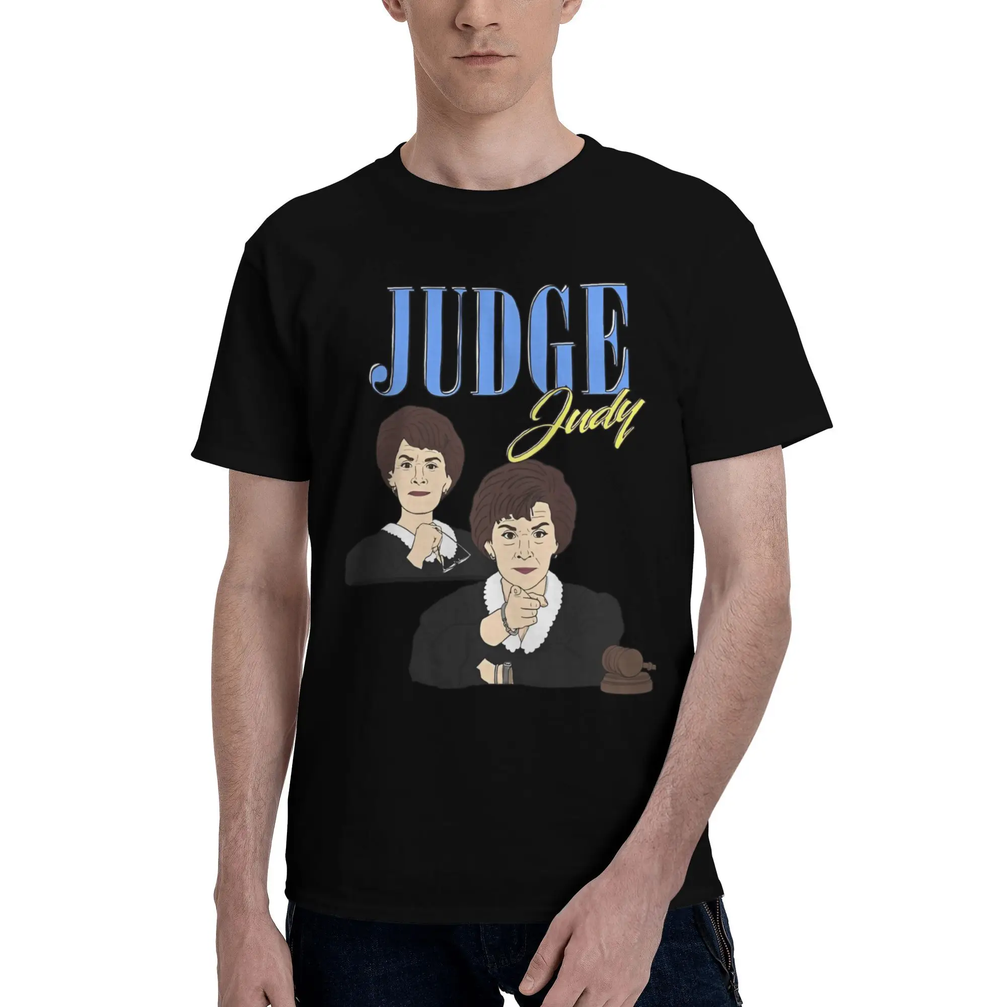 

Novelty Judy Can Judge Me T-Shirt Men Crewneck Cotton T Shirt Short Sleeve Tee Shirt Classic Clothing