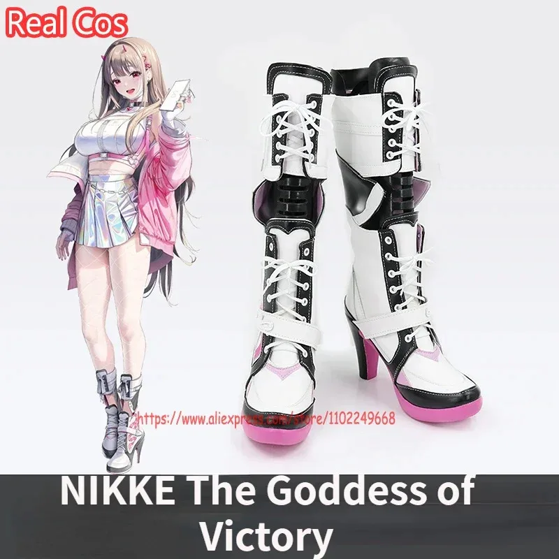 

RealCos NIKKE The Goddess Of Victory Viper Обувь для косплея Сапоги Хэллоуин Косплей Костюм Аксессуар