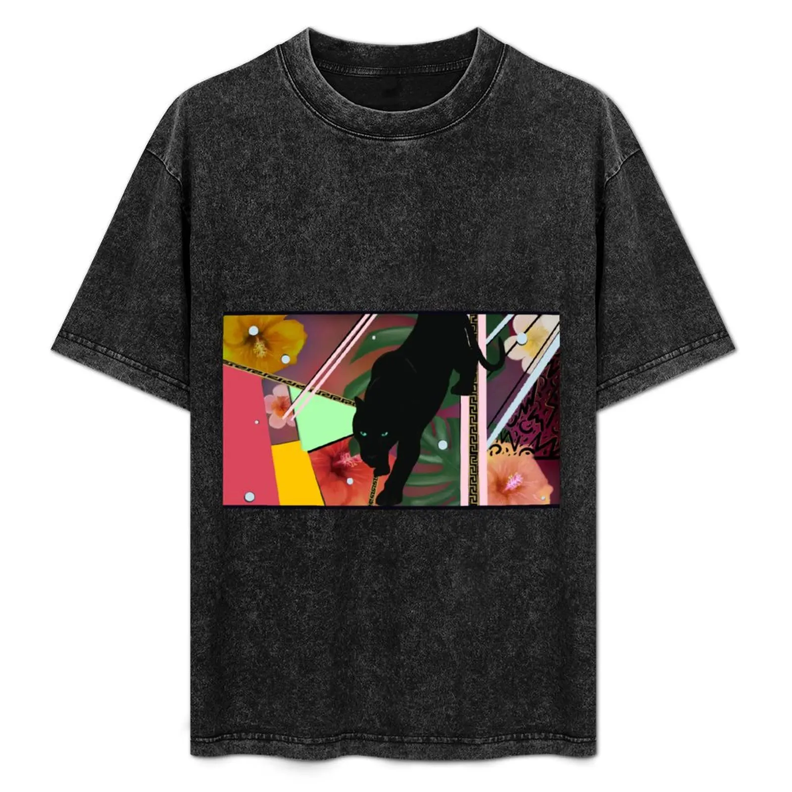 

Jungle Youngle Panther on white T-Shirt Lightweight Casual Summer T-Shirt