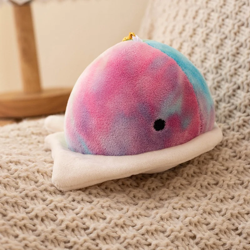 Cartoon Colorful Fish Dolphin Whale Plush Toys Pendant  Anime Manta Stuffed Dolls Lovely Marine Animal Keychain For Gifts