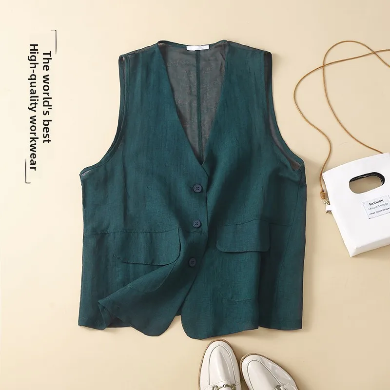 

Artistic Thin V-neck Suit Jacket Open Cardigan Outerwear Loose Shoulder Pad Top for Women Casual Versatile Fashionable