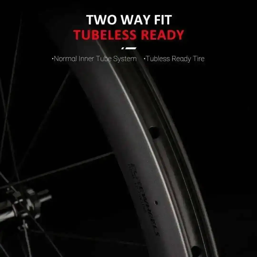 ELITEWHEELS, ruedas de carbono con freno de disco ENT, juego de ruedas de carbono para bicicleta de carretera de calidad UCI 700c con bloqueo