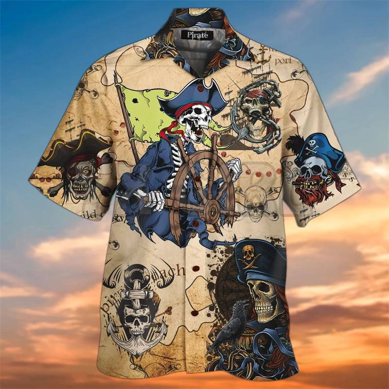 2024 Tiki camicie per uomo stampa 3d Trendy Cool Trend camicie hawaiane uomo Beach Party top maniche corte estate sciolto traspirante