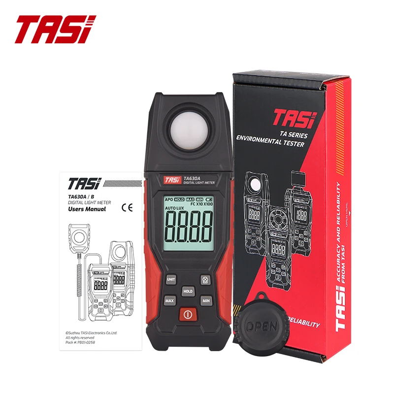 TASI TA630 Luxometer Professional Lux Meter Handheld Light Meter High Accuracy Luxmeter Illuminometer Photometer