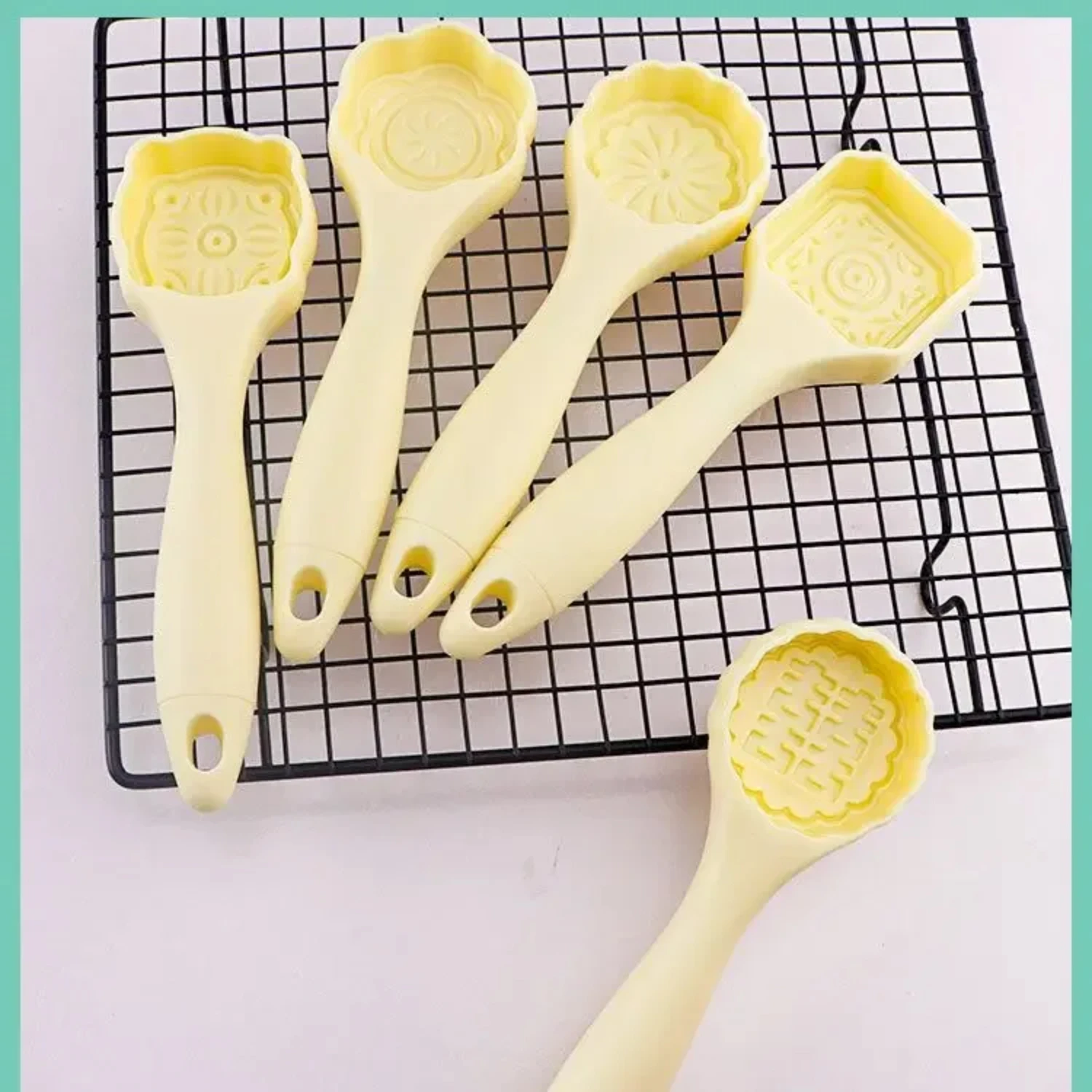 Stampi per pasticcini Stampi per torte portatili Durevoli Multifunzione Conveniente Riutilizzabile Stampi per mooncake antiaderenti