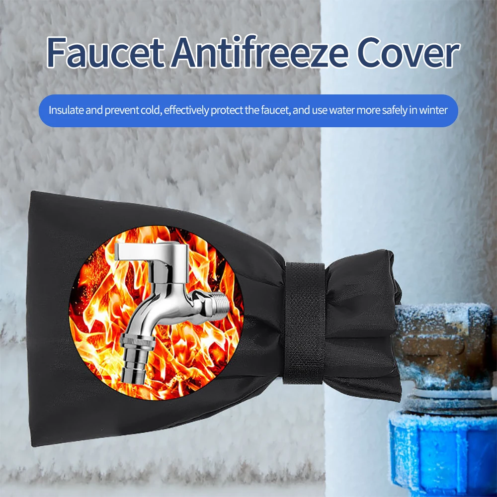 蛇口防水凍結保護カバー冬屋外庭蛇口カバー保護靴下再利用可能なタッププロテクター屋外用