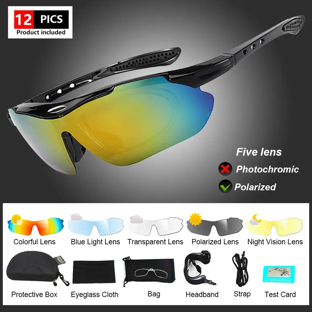 ELICIT Neue Photochrome Polarisierte Radfahren Gläser Männer Frauen Fahrrad Brille UV400 Schutz Brillen Sonnenbrille MTB Road Fahrrad Brille 5