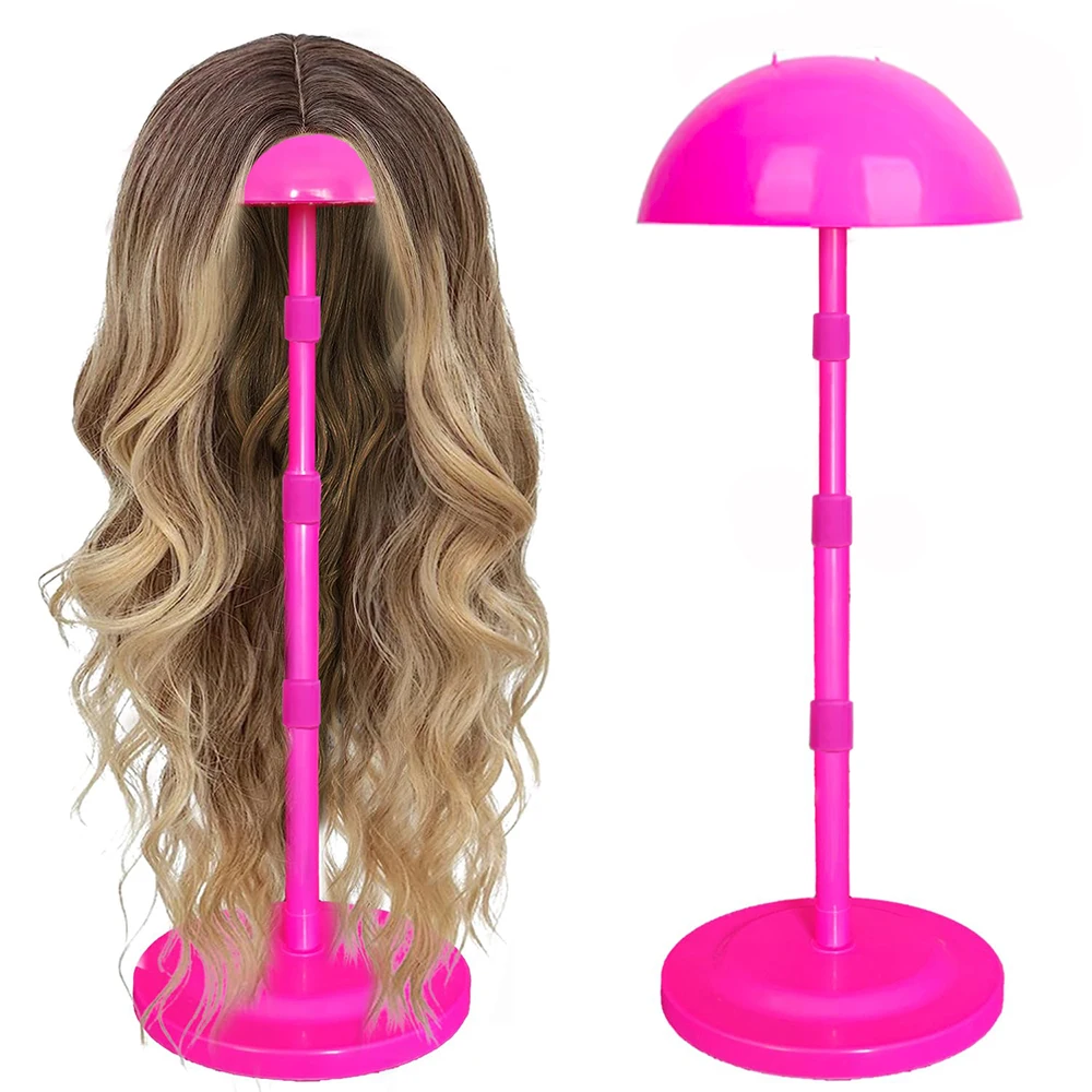 

1 шт. Подставка для париков 25-48 см, регулируемая, в форме гриба, для демонстрации шляп и кепок, нескользящая, для салонов красоты, для укладки и сушки