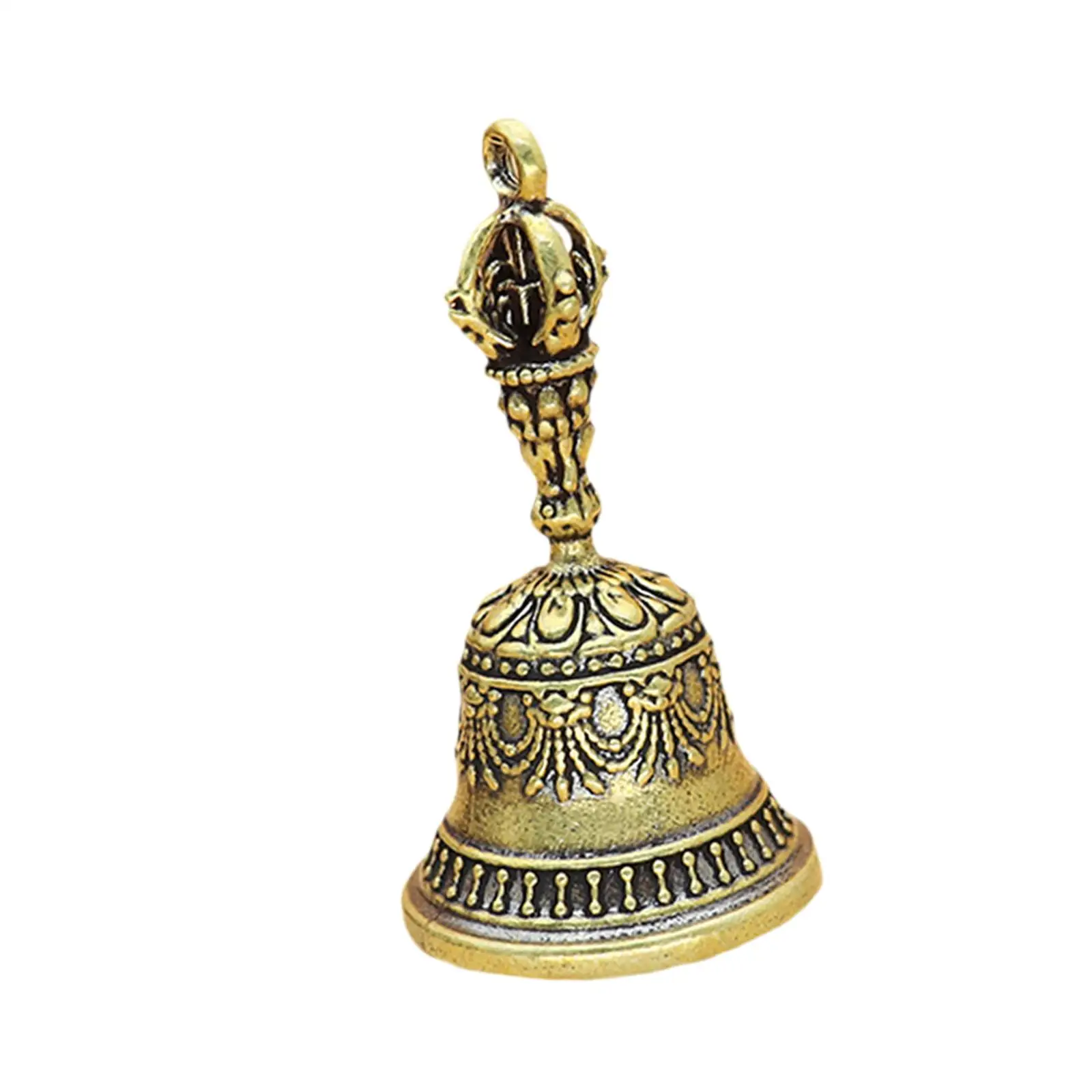 Brass Bell Ornament Multipurpose Portable Craft Meditation Accessories