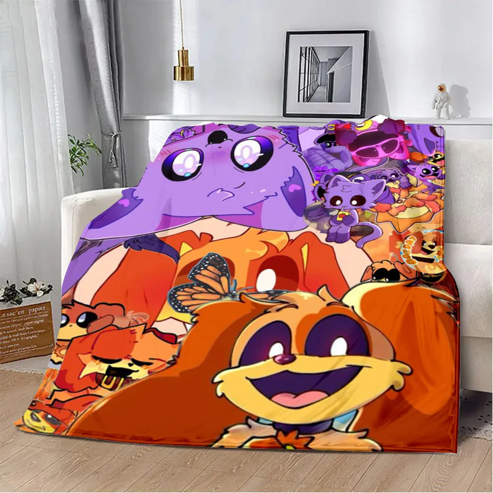 Cute Cartoon Printed Blanket Picnic Blankets Warm Blanket Soft and Comfortable Blanket CATNAP DOGDAY Home Travel Birthday Gift