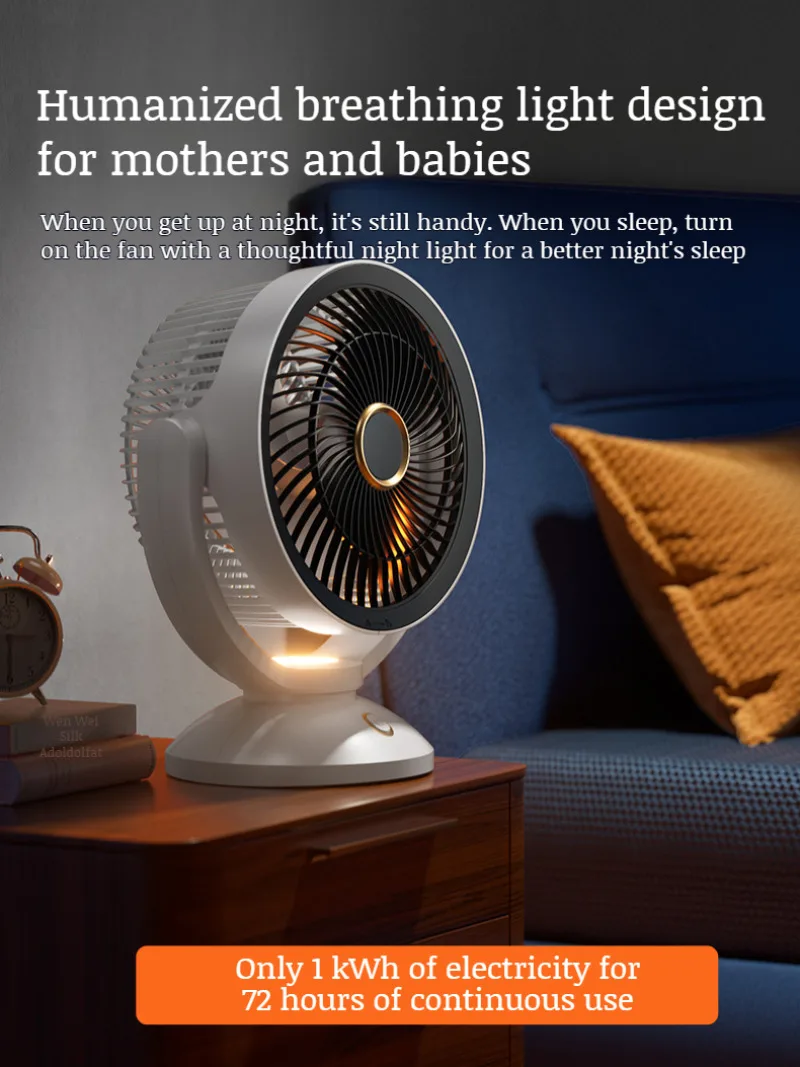 Home Turbo Fan Slaapkamer Airconditioning Ventilator Luchtcirculatie Ventilator Woonkamer Desktop Hoge Wind Ventilator