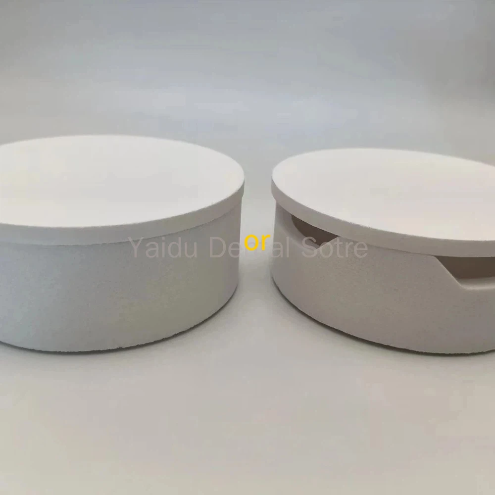 1Set High Temperature Resistant Dental Lab Ceramics Sintering Crucible Tray with Cover for Dental Materials 2Sizes