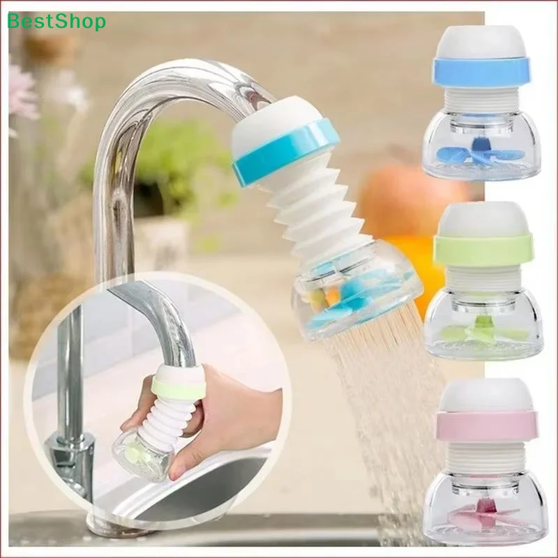 

☪360° Rotatable Telescopic Tap Water Filter Sprinkler Anti-Splash Faucet Nozzle Water Saver Can