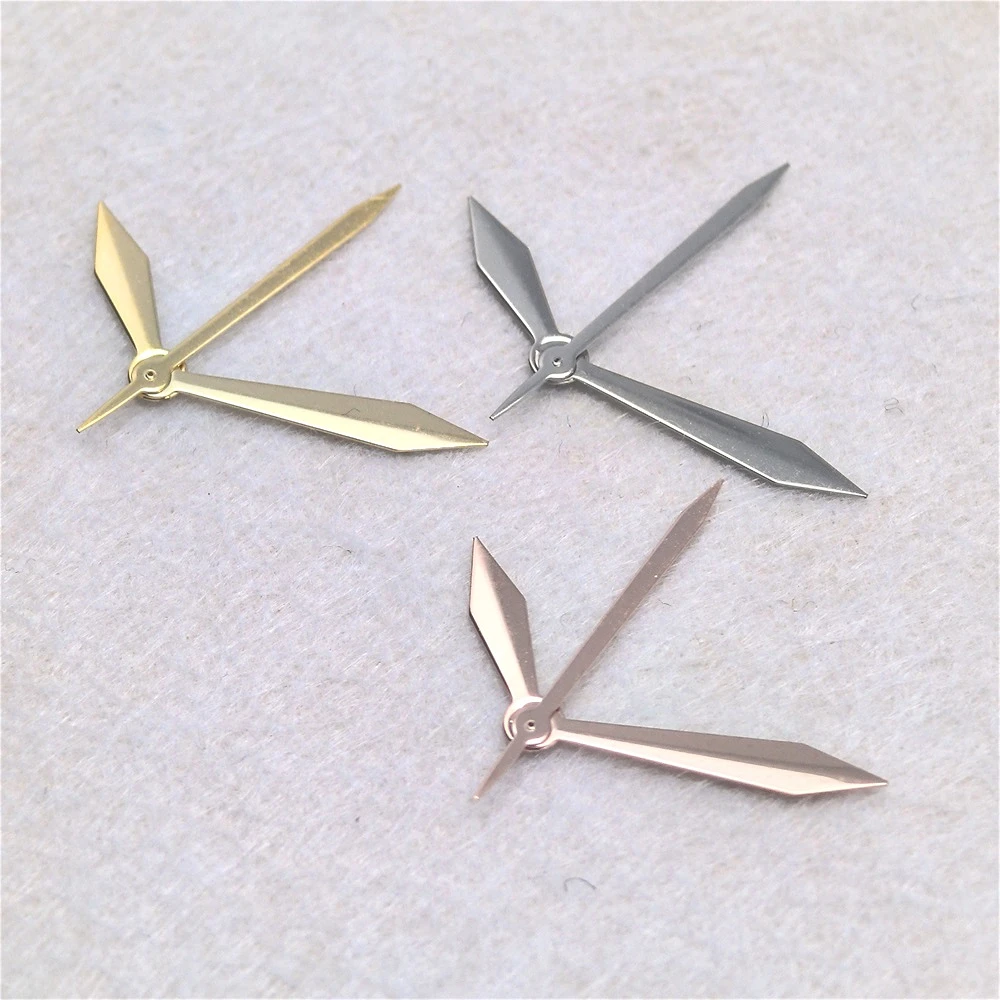 New Diamond-shaped Watch Hands Gold Rose Silver No Luminous Modified Watch Accessories Pointer for NH35 NH36 4R 7S Movement